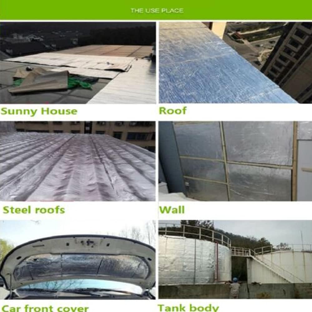 160x40 Inch Pack of 2 Aluminum Heat Sound Deadening Insulation Mat B4762