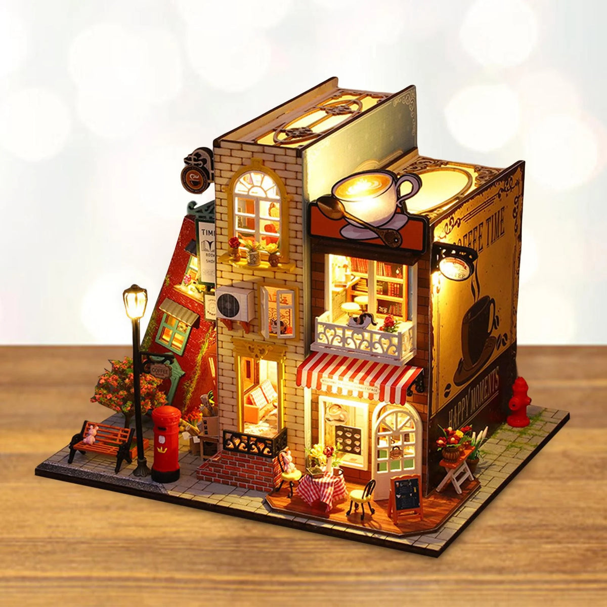 Miniature Dollhouse DIY with Dustproof Cover J201306