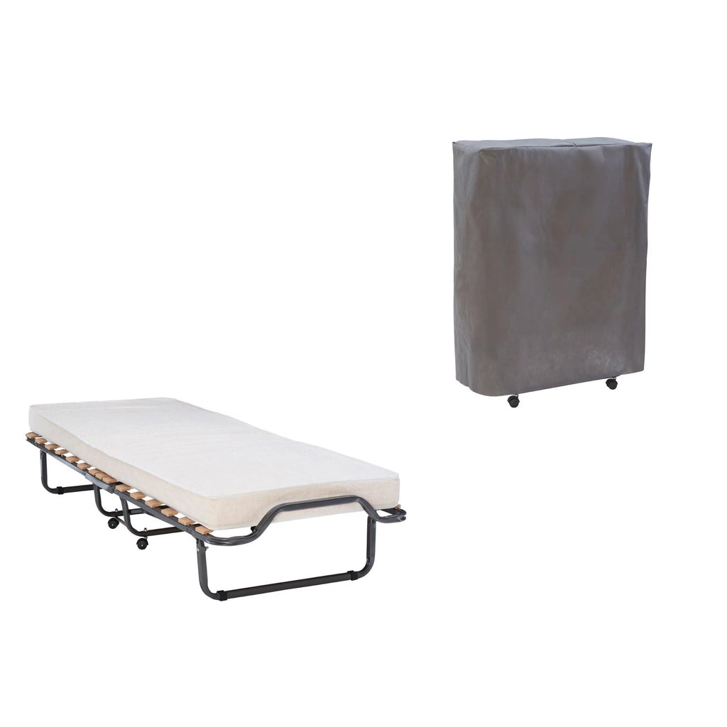 Black and Gray Folding Bed with Memory Foam Mattress I985