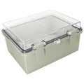Gray ABS Plastic IP65 Junction Box with Clear Cover 8.7 x 6.7 x 4.3inch V684