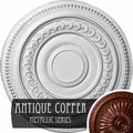 Hand-Painted Bronze Blue Patina Ceiling Medallion E64622