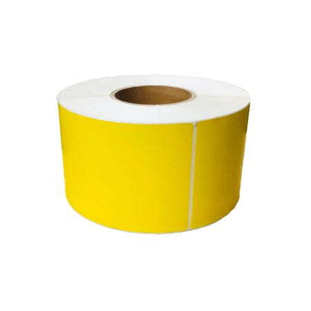 4x6 Yellow Thermal Transfer Color Labels, 3 inch Core, 1000 per Roll K20261