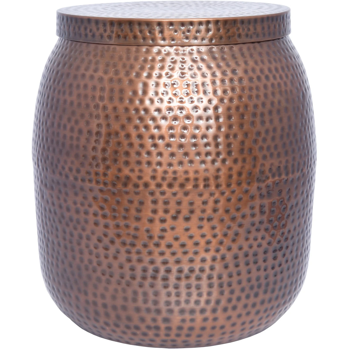 20 Hammered Finish Metal Garden Stool C41199