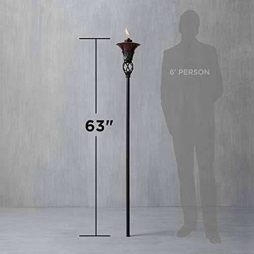 Brushed Copper Metal Torch E8766