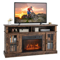 58'' Fireplace TV Stand with 1400W Electric Fireplace N657