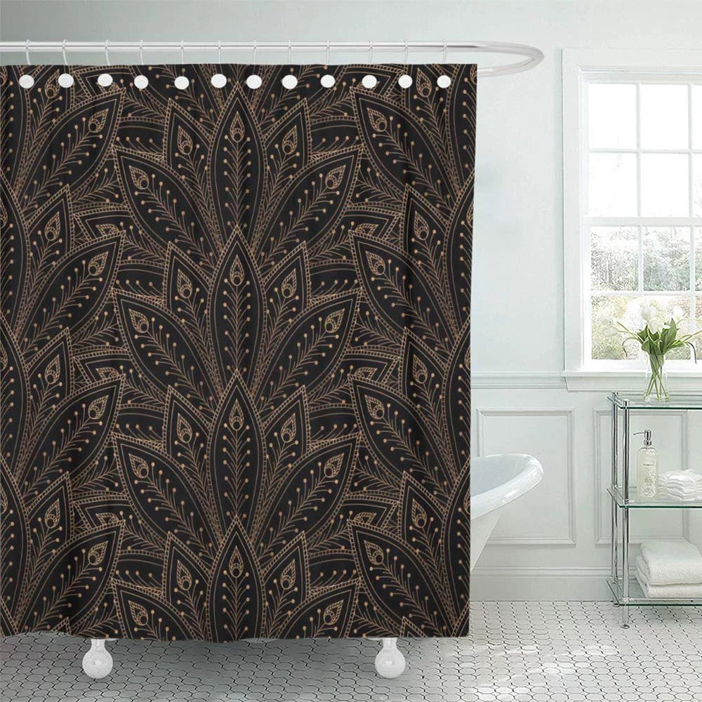 Peacock Feathers Shower Curtain 66x72 inch H3763