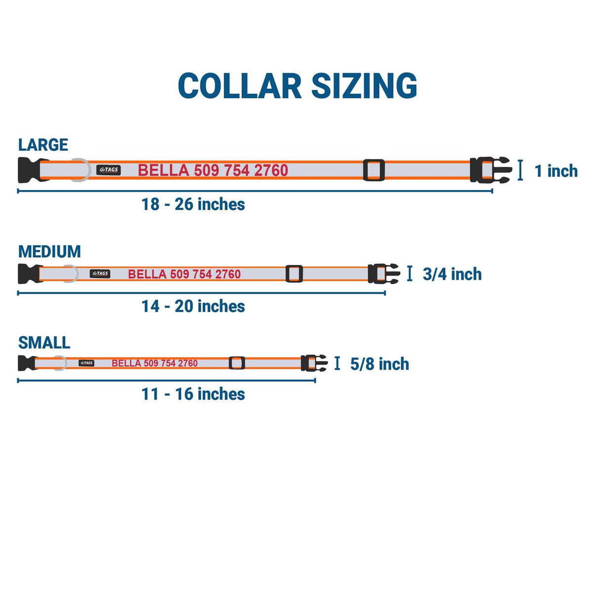 Nylon Personalized Dog Collar E8154
