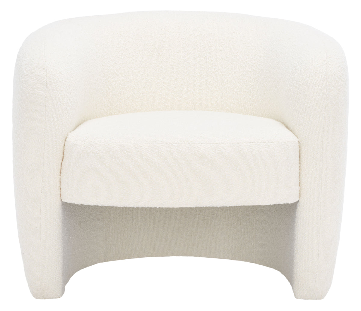 Ivory Boucle Accent Chair J2642