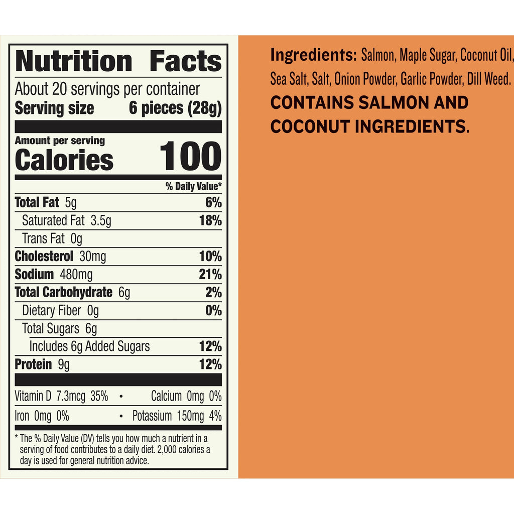 Salmon Bites, Wild Caught, 8 ct, 2.5 oz Pouches E96683
