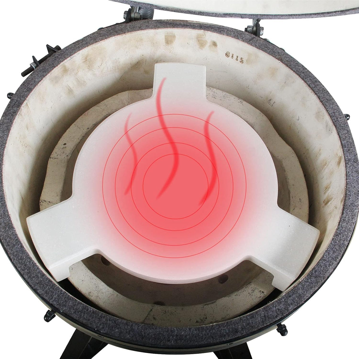 Ceramic Heat Deflector Pizza Stone Smoking Stone R3275