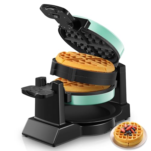 1400W Double Belgian Waffle Maker X62566