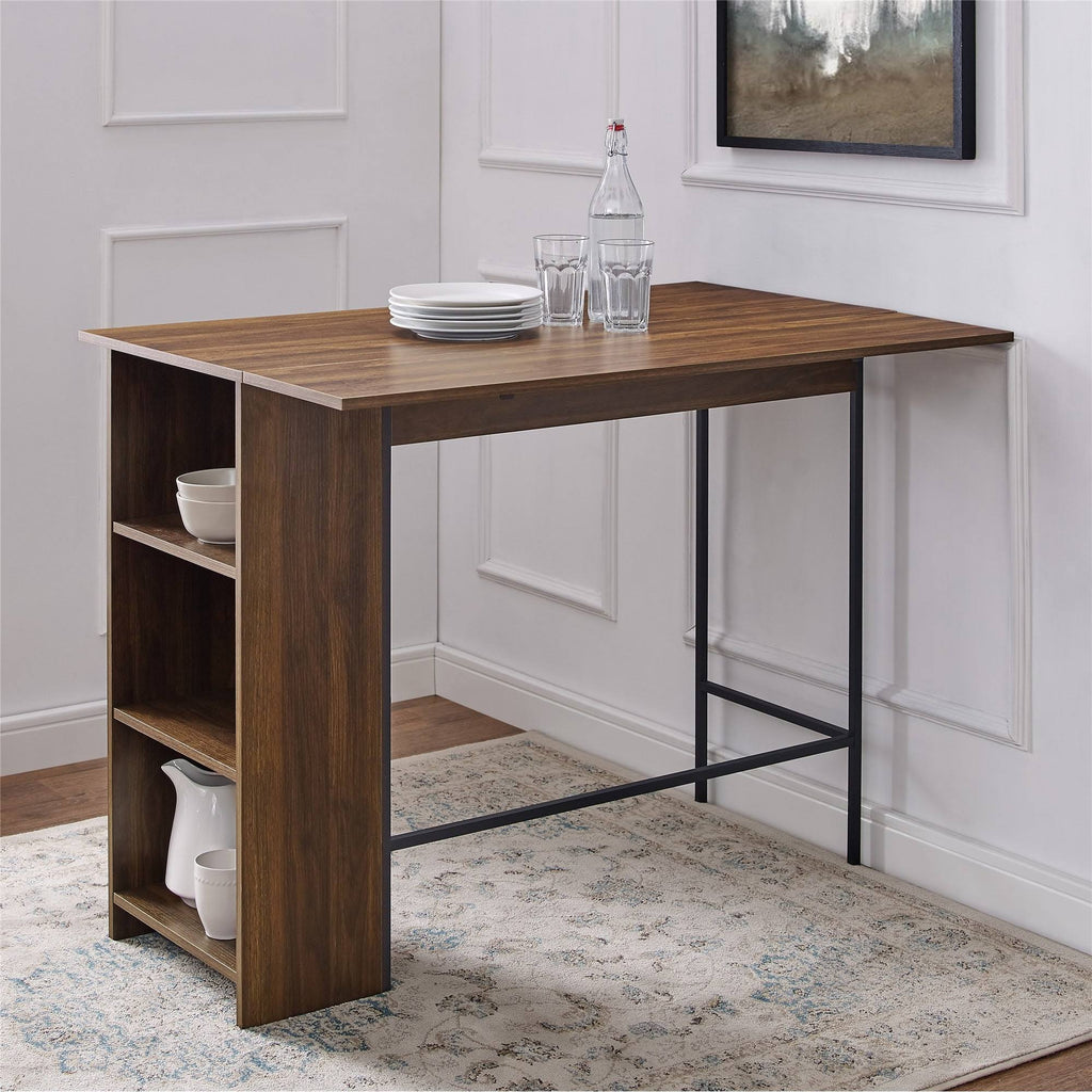 48-Inch Drop Leaf Storage Counter Table B35761