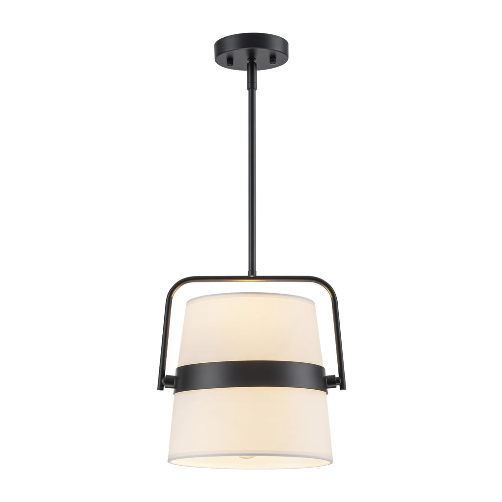 2-Light Drum Fabric Pendant A313