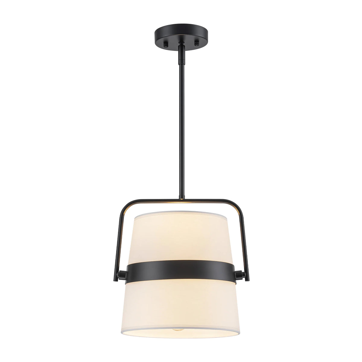 2-Light Drum Fabric Pendant A313