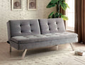 Gray Split-Back Futon Sofa P969139