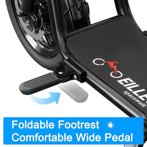 Black Electric Scooter with 3 Seats 350W Motor 14" Tire 20 Miles Range N334