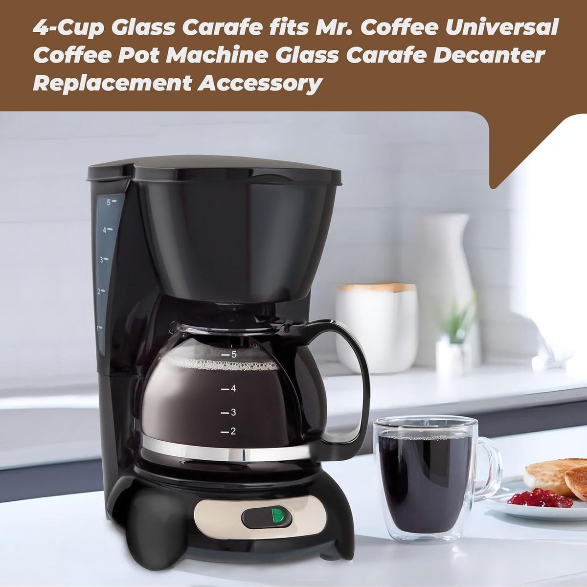 4-Cup Glass Carafe J8814