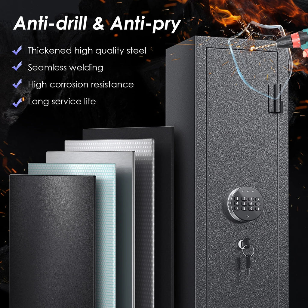 3-Gun Safe with LED Light, Digital Keypad, Alarm System G9336