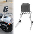 Chrome Passenger Backrest Sissy Bar and Luggage Rack for Harley Dyna N748240