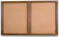 Oak Indoor Enclosed Corkboard P442