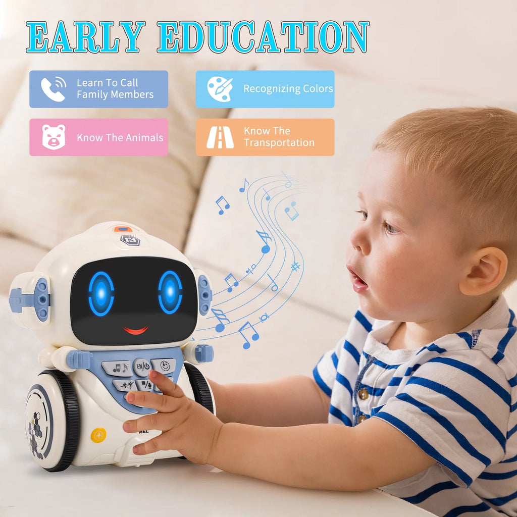Kids Robot Toys with Voice Control Speech Recognition Singing Dancing Interactive Robot A4880