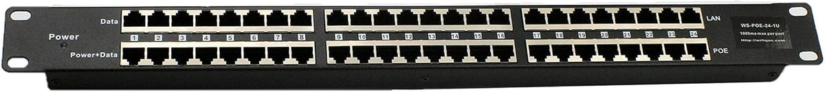 24 Port Passive PoE Injector with 48V 120W Power Supply S509959