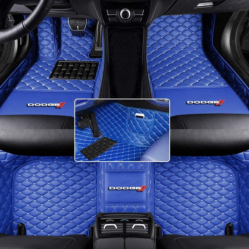 Custom Automotive Floor Mats Fit for Dodge Challenger Charger Durango Journey RAM 1500 All Weather Leather Car Mat Non-Slip Waterproof Y921851