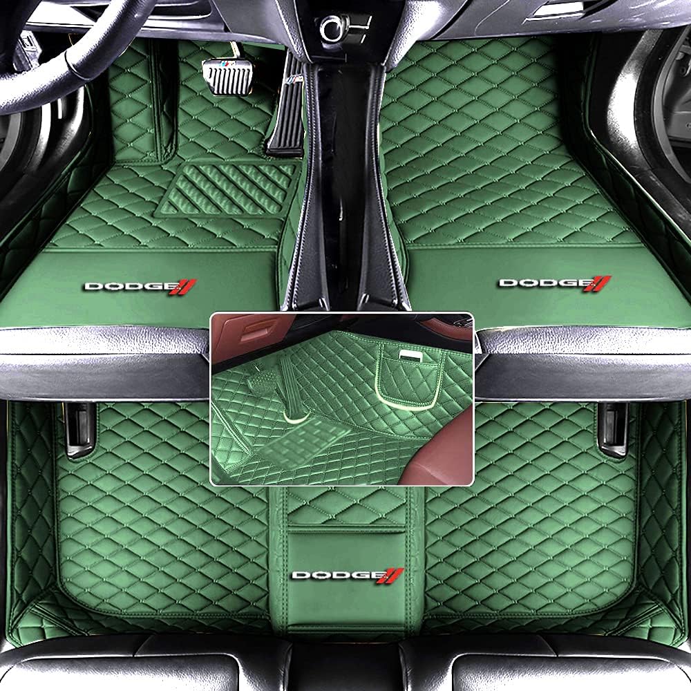 Custom Automotive Floor Mats Fit for Dodge Challenger Charger Durango Journey RAM 1500 All Weather Leather Car Mat Non-Slip Waterproof Y921851