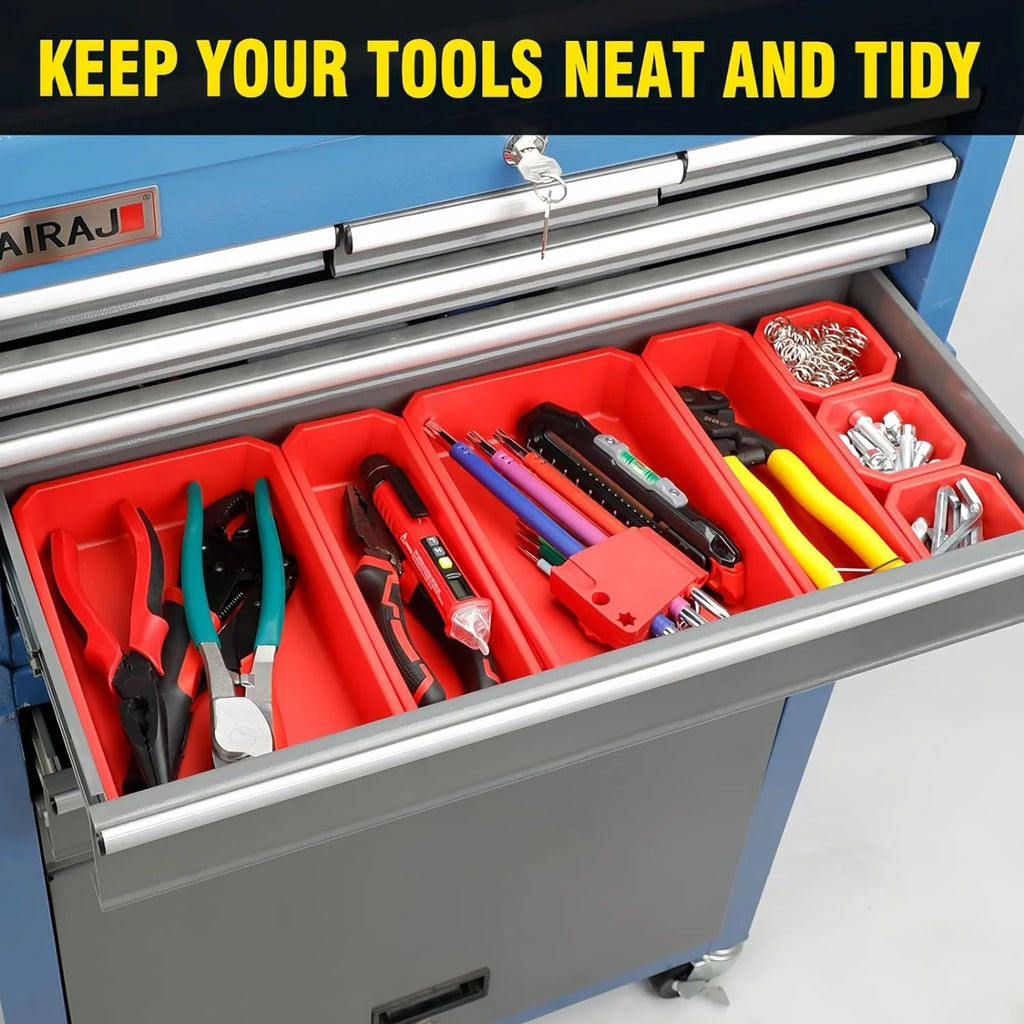 Rolling Tool Chest 8 Drawers Tool Cabinet with Wheels L611