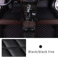 Black XPE Leather Full Coverage Car Floor Mat C4967