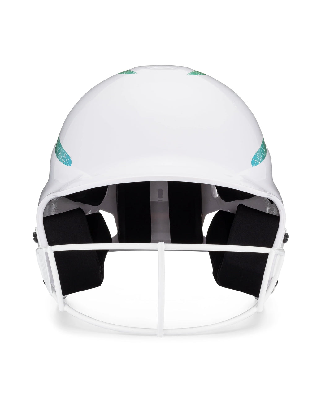 White Softball Batting Helmet L6172