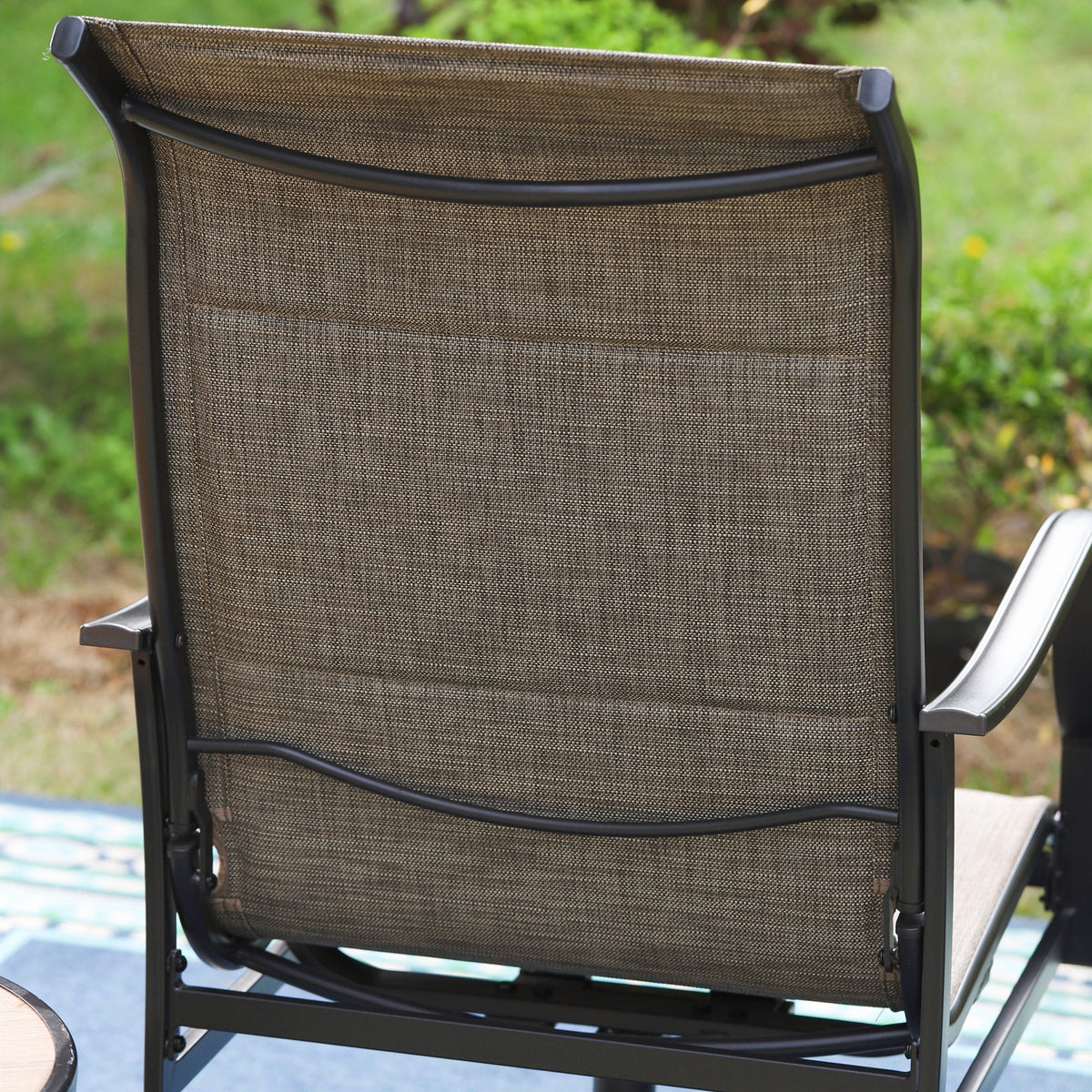 5-Piece Outdoor Dining Set with Swivel Chairs and Round Table G83144