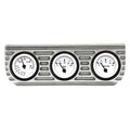 Vintage Finned 3 Gauge Bezel Mount Oil and Volt Gauges Z536063