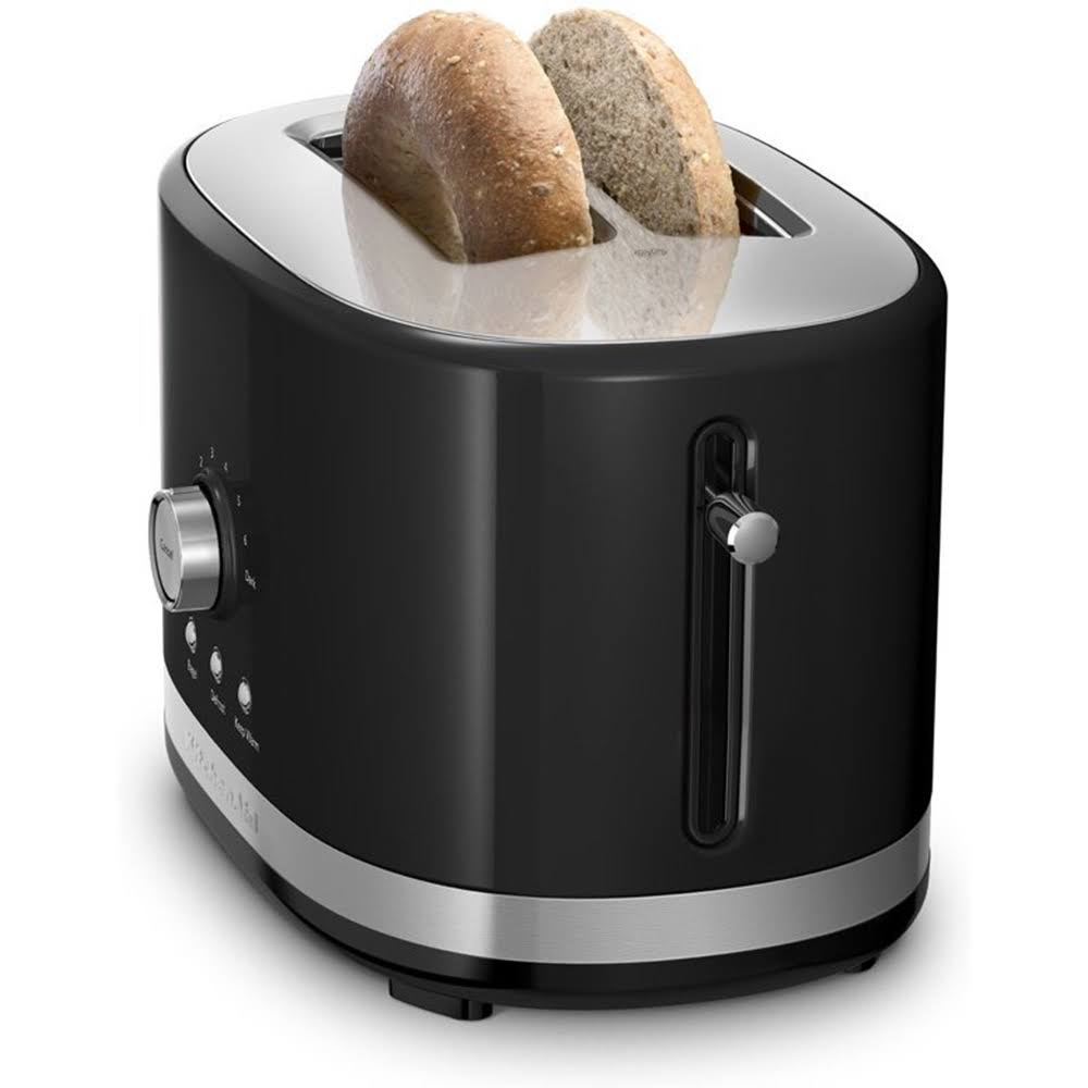 Onyx Black 2 Slice Slot Toaster with High Lift Lever O2667