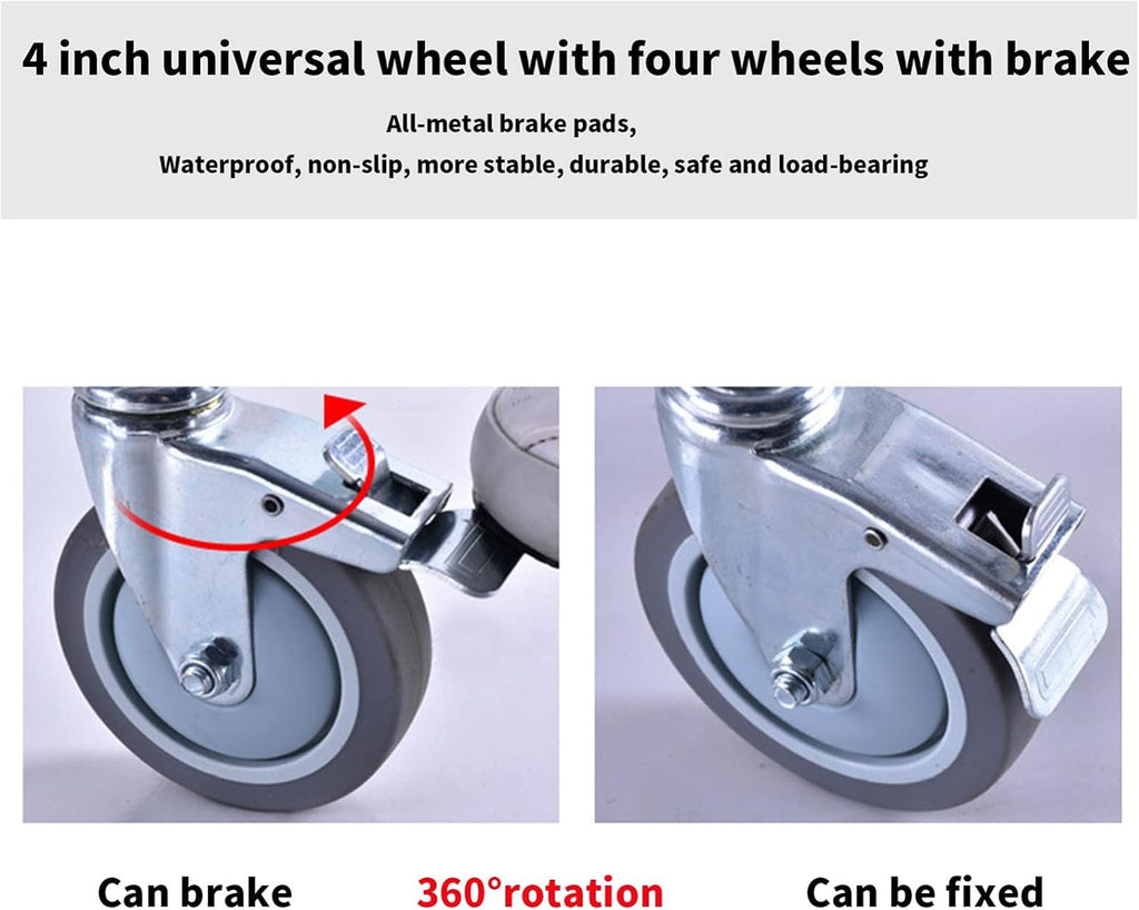 Wheelchair Shower Commode Chair with Footrests Q962