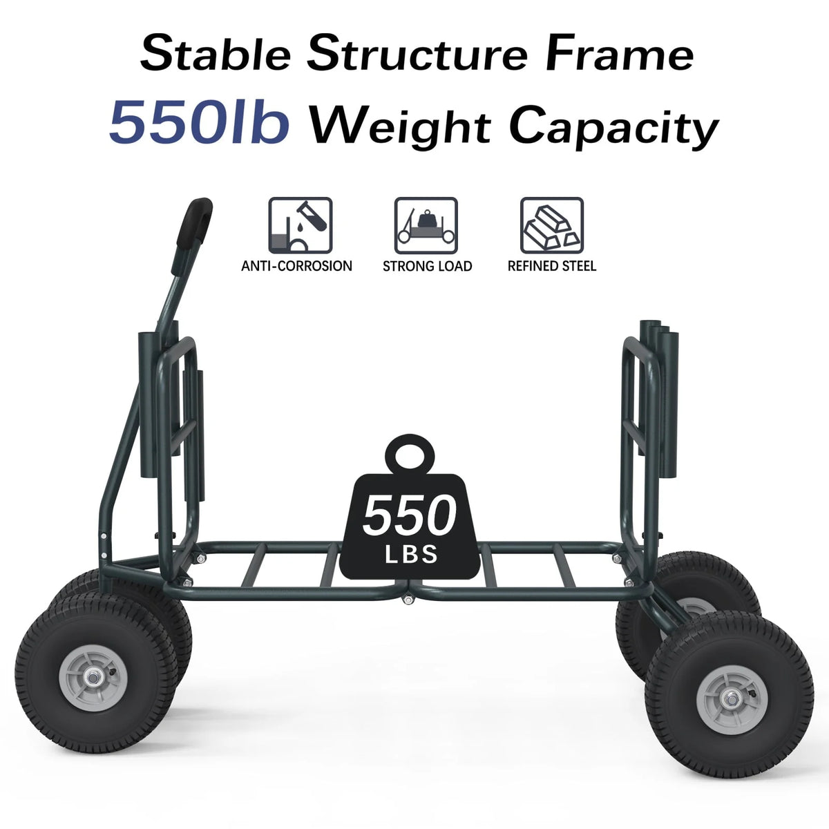 Heavy Duty Foldable Fishing Cart 550 Pound Capacity V556