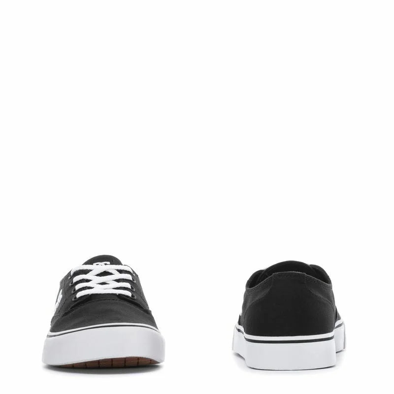 Canvas Skate Trainers Shoes Black White Size 7 A779