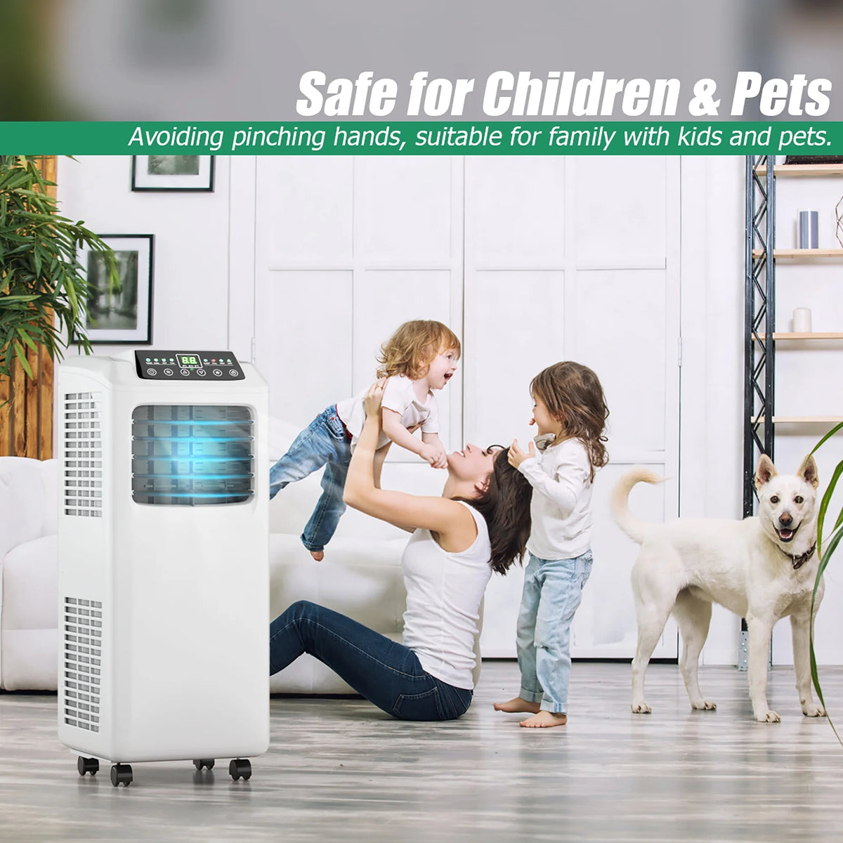5500 BTU 3-in-1 Portable Air Conditioner with Dehumidifier and Window Kit N22186