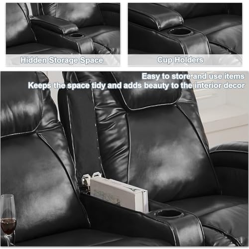 Blue Power Reclining Loveseat Sofa K54333