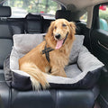 Dog Car Seat with Storage Pocket and Clip-On Safety Leash E902