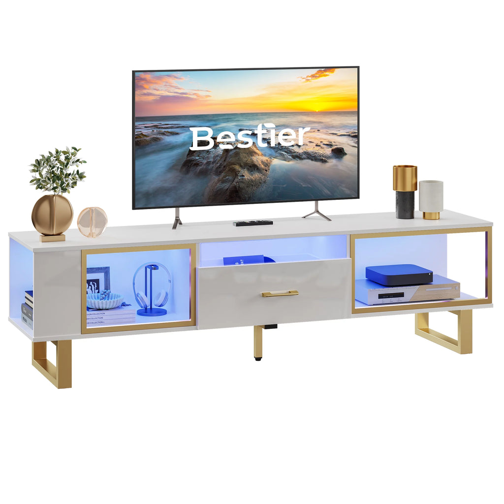 70 inch High Gloss LED TV Stand with Drawer X487