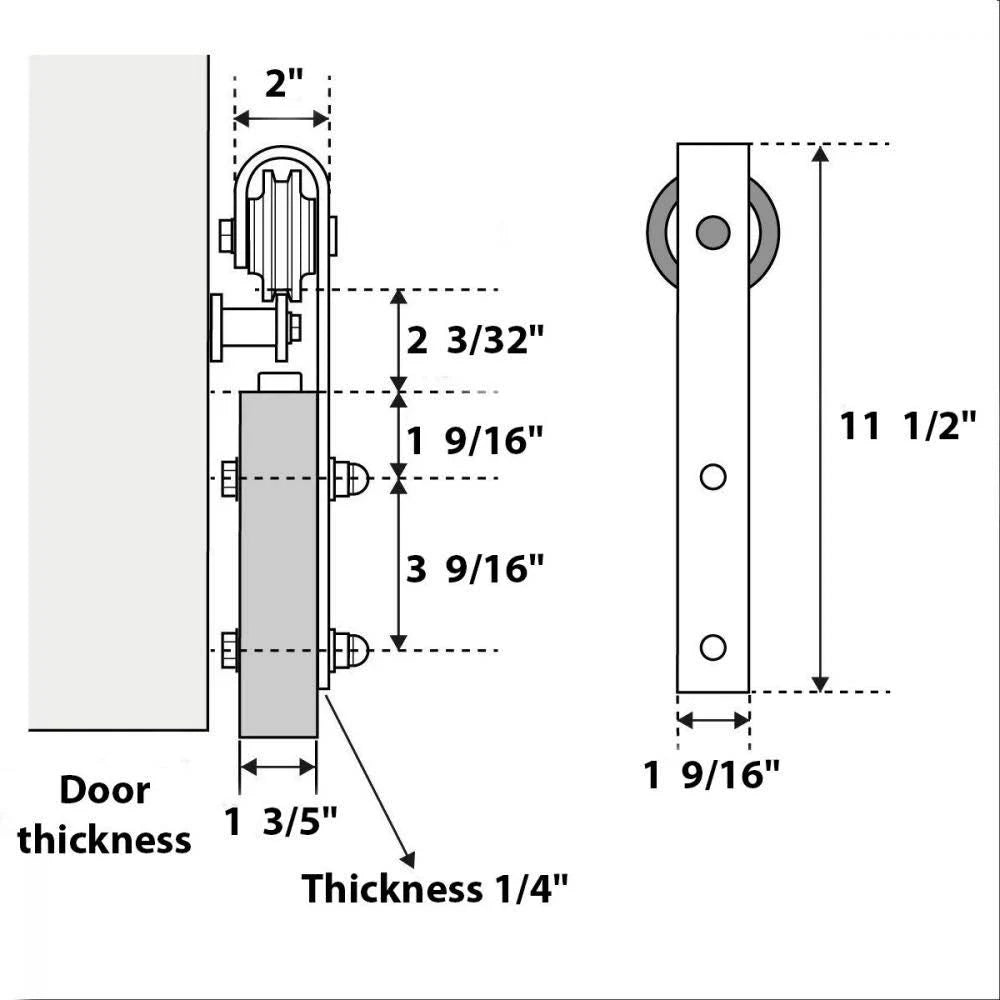 Sliding Barn Door Hardware O343