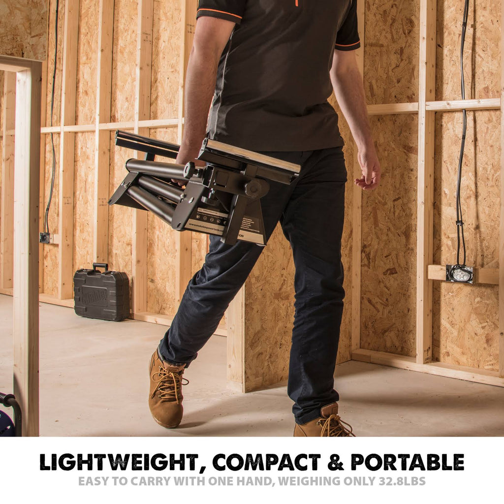 Compact Folding Miter Saw Stand with Quick Release T45890