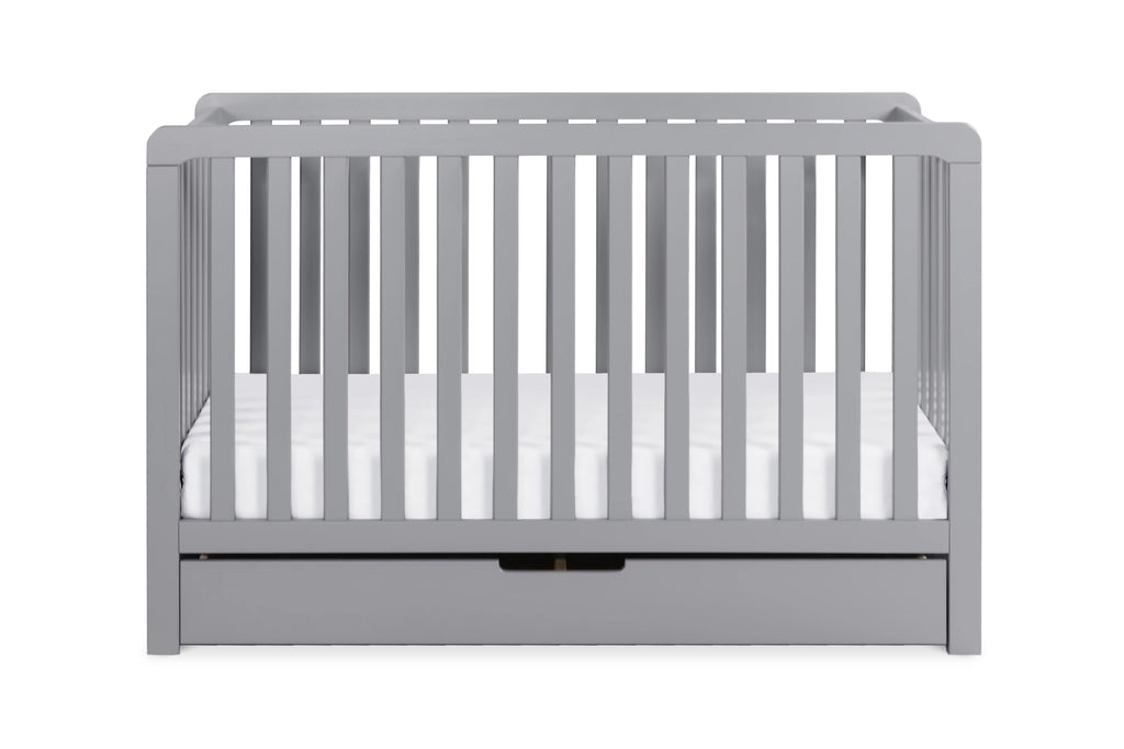 Gray 4-in-1 Convertible Crib with Trundle Drawer L40108