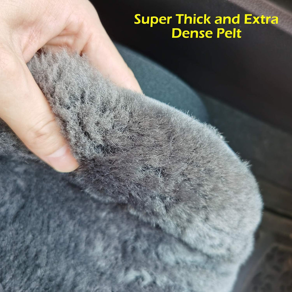 Charcoal Sheepskin Seat Cover 1 Pack K326