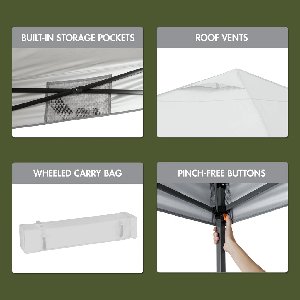 12' x 12' Instant Straight Leg Canopy I54537