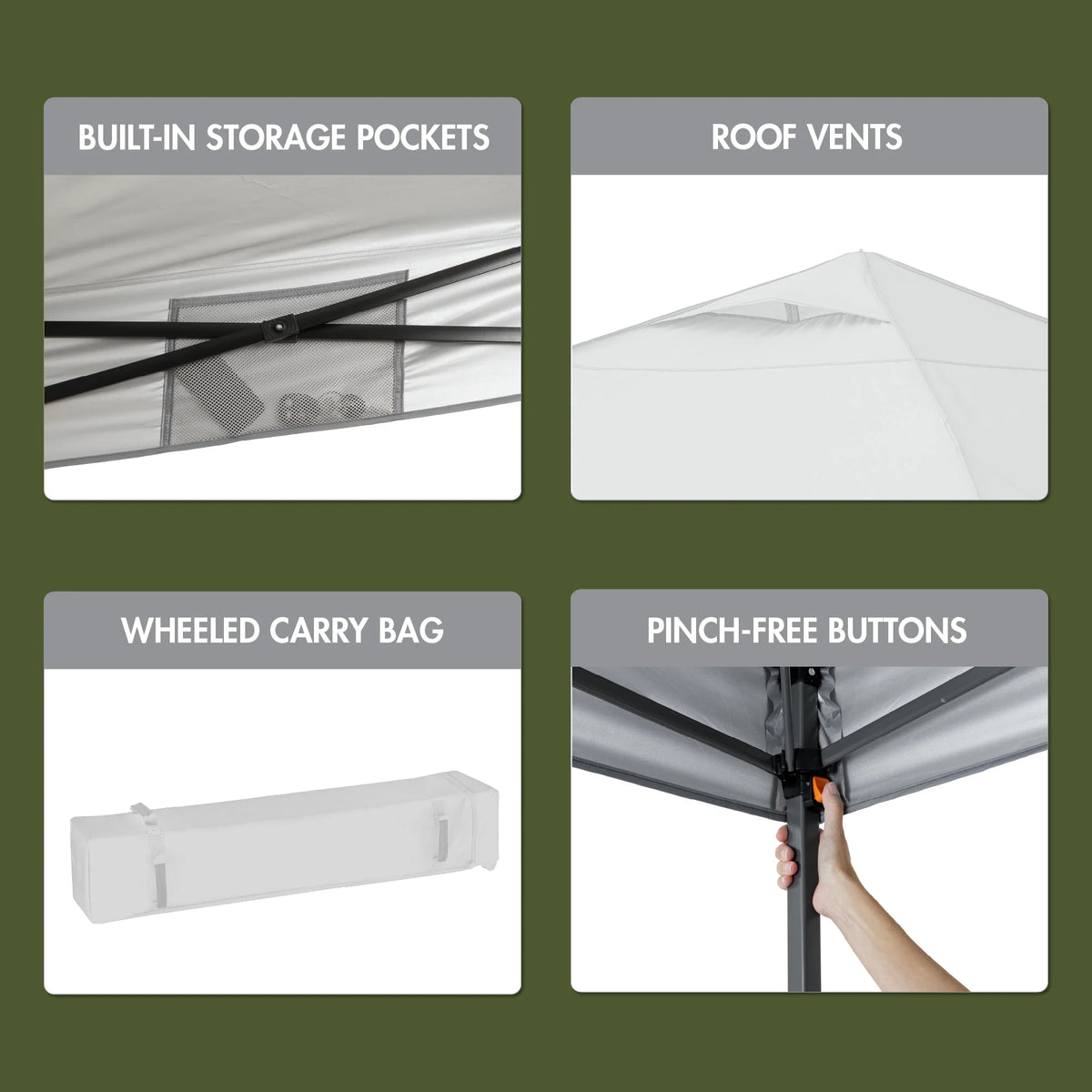 12' x 12' Instant Straight Leg Canopy I54537