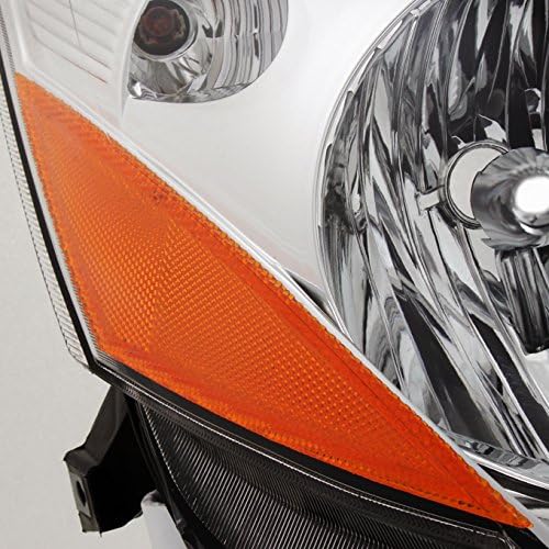Chrome Halogen Headlights Driver Left + Passenger Right Side Replacement Pair Set T106
