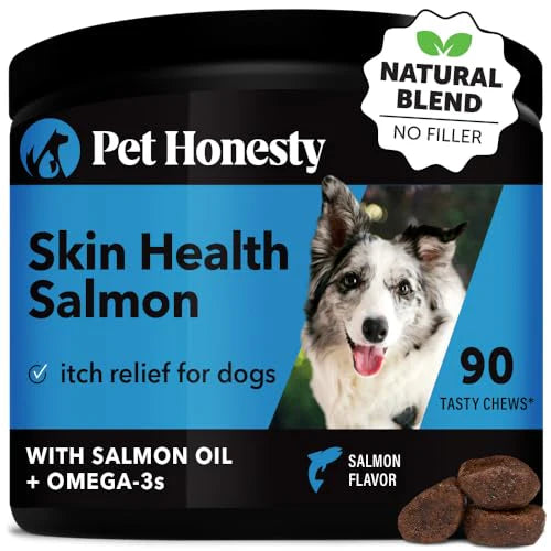 Salmon Skin Health Omega 3 Fish Oil Chews for Dogs 90 Ct F713