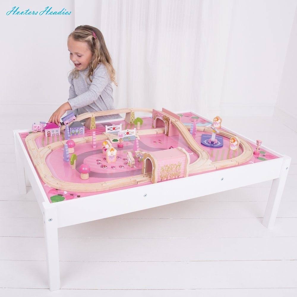 Wooden Train Set and Table B328